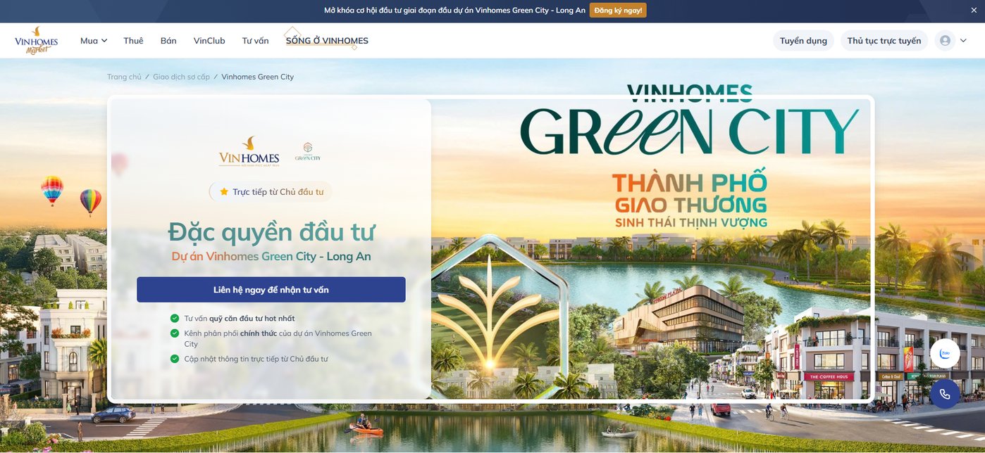 Dự Án Vinhomes Green City Long An: Tiện Ích Đa Dạng Và Môi Trường Sống Lý Tưởng Hướng dẫn Đầu tư Hiệu quả vào Dự án Vinhomes Green City Long An