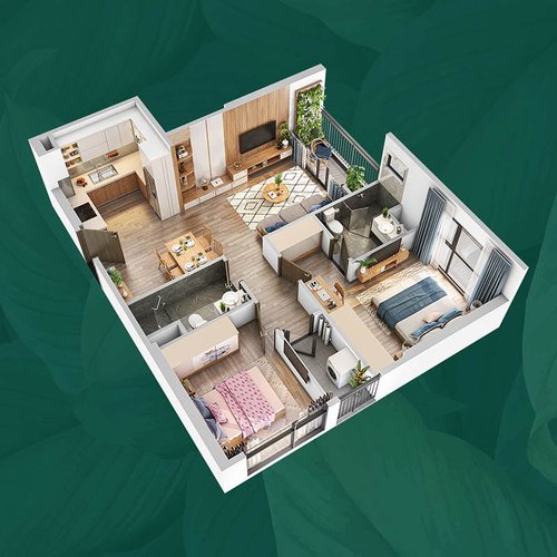 2 PN, Tòa PR2, khu Paris, Vinhomes Ocean Park