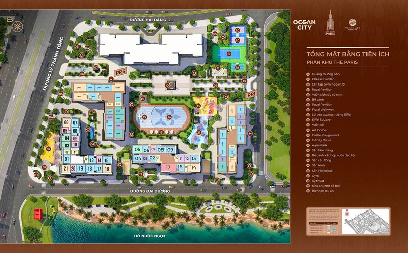 2 PN, Tòa PR6, Phân khu Paris, Vinhomes Ocean Park