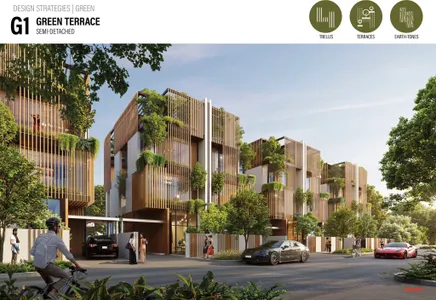 Bộ sưu tập kiến trúc phủ xanh tại Vinhomes Green Paradise (Ảnh phối cảnh)
