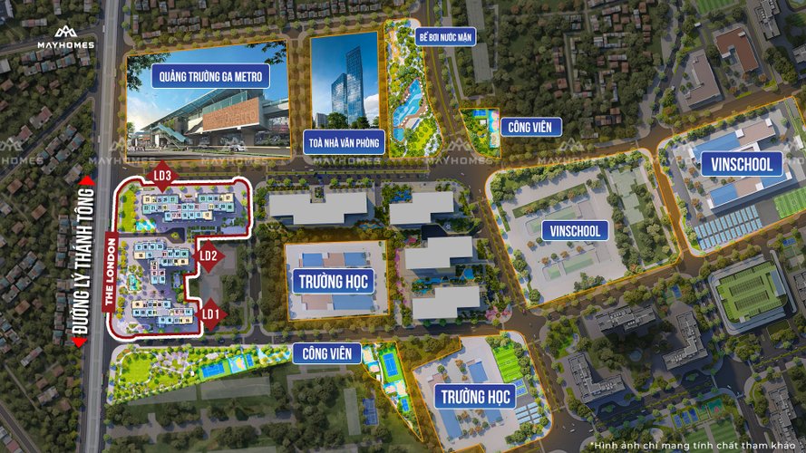 Shop, Tòa LD1, khu London, Vinhomes Ocean Park