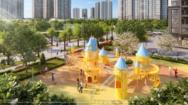 Hình ảnh phối cảnh sân chơi trẻ em nội khu