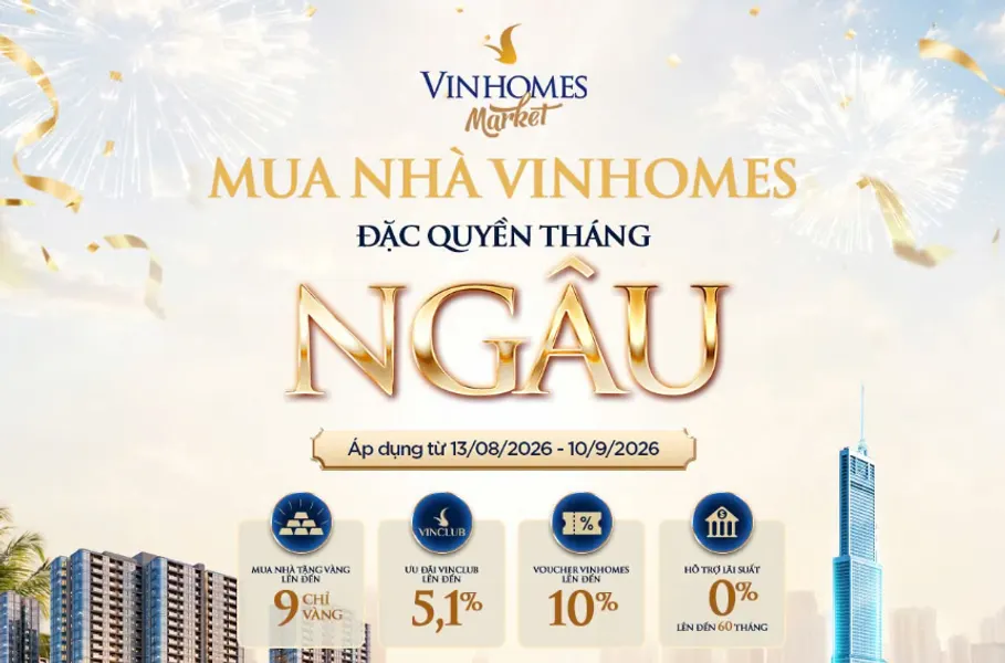 Ưu Đãi Mua Nhà Vinhomes Tháng Ngâu: Toàn Bộ Đặc Quyền Tại Vinhomes Market