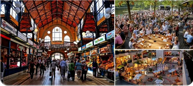 Làng ẩm thực ven suối Vịnh Mây & Chợ HongKong Hải Vân Market