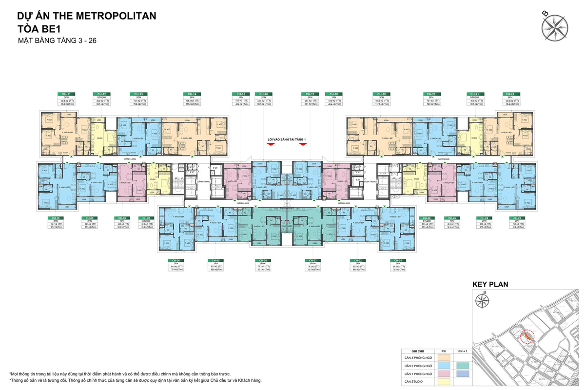 Layout Be3 Toà BE1 The Beverly - Vinhomes Ocean Park