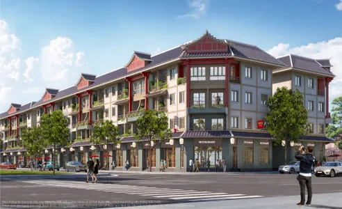 Nhà phố Vịnh Tiên (Ảnh phối cảnh)