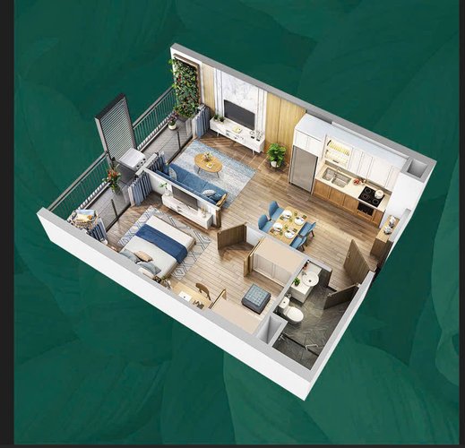1 PN + 1, Tòa LD3, khu London, Vinhomes Ocean Park