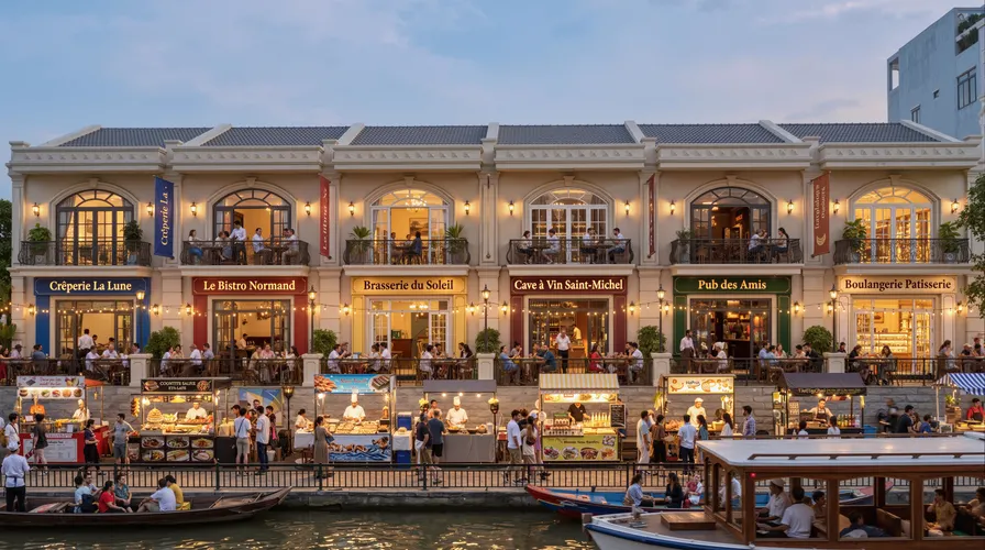 Trung tâm ẩm thực quốc tế Global Village 19.3ha 