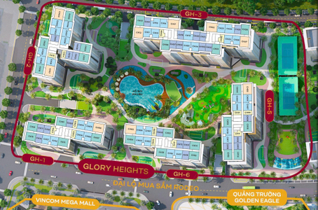Mặt bằng khu Glory Heights
