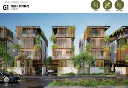 Bộ sưu tập kiến trúc phủ xanh tại Vinhomes Green Paradise (Ảnh phối cảnh)