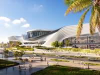 Nhà hát Sóng Xanh - Blue Waves Theatre” với kiến trúc độc đáo bậc nhất thế giới do Công ty tư vấn thiết kế nổi tiếng Gensler thiết kế. Công trình có quy mô lên tới 7 ha, bao gồm tổ hợp nhà hát lớn nhất Đông Nam Á quy mô 5.000 chỗ ngồi, chia thành 2 nhà hát 3.500 chỗ và 1.500 chỗ.