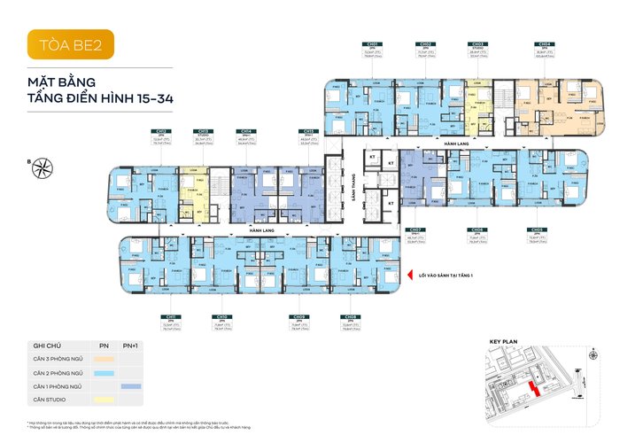 BE234.01, Căn hộ, Tòa BE2, Phân khu The Beverly, Vinhomes Grand Park