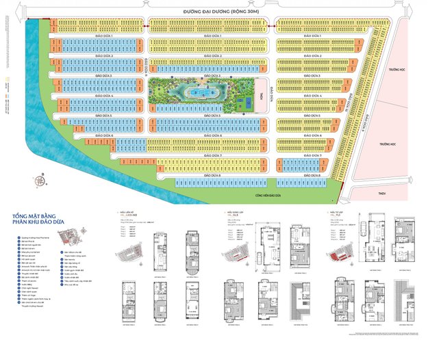 Biệt thự song lập, khu Đảo Dừa, Vinhomes Ocean Park 2