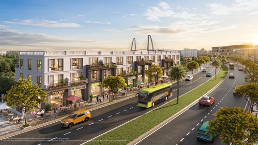 Hình ảnh phối cảnh Shophouse Liền kề