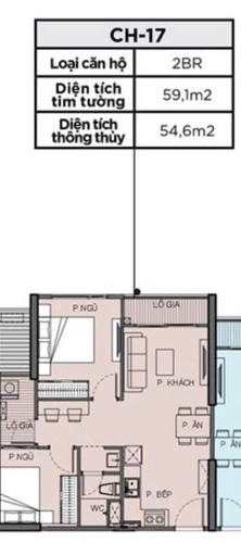 2 PN (1 Toilet), Tòa S1.06, khu The Rainbow, Vinhomes Grand Park