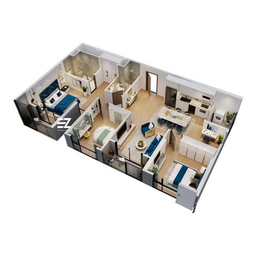 3 PN, Tòa LD2, khu London, Vinhomes Ocean Park