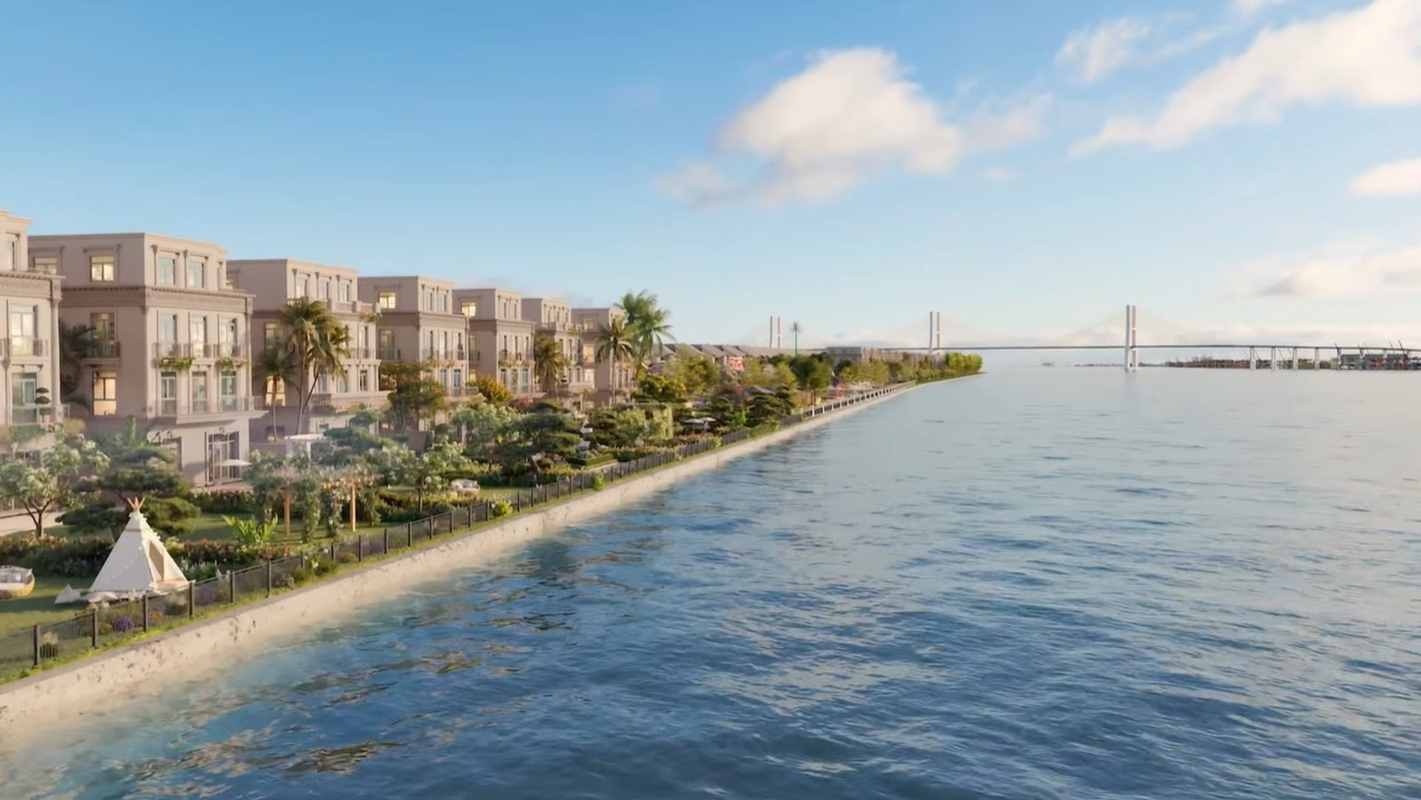 Phối cảnh Paradise Lagoon Green Paradise Cần Giờ từ Vinhomes Market