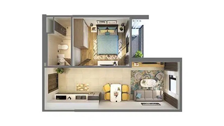 1 PN, Tòa LD1, khu London, Vinhomes Ocean Park