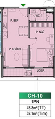 1 PN, Tòa BE4, khu The Beverly, Vinhomes Ocean Park