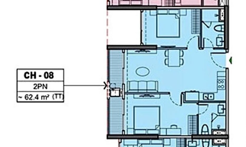 2 PN, Tòa PR5, khu Paris, Vinhomes Ocean Park