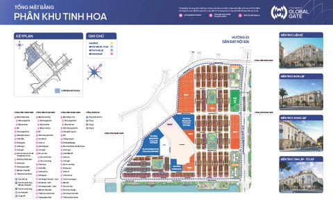 TỔNG MẶT BẰNG PHÂN KHU TINH HOA