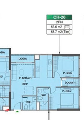 2 PN, Tòa LD2, khu London, Vinhomes Ocean Park