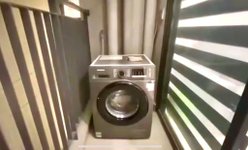 lô gia- máy giặt