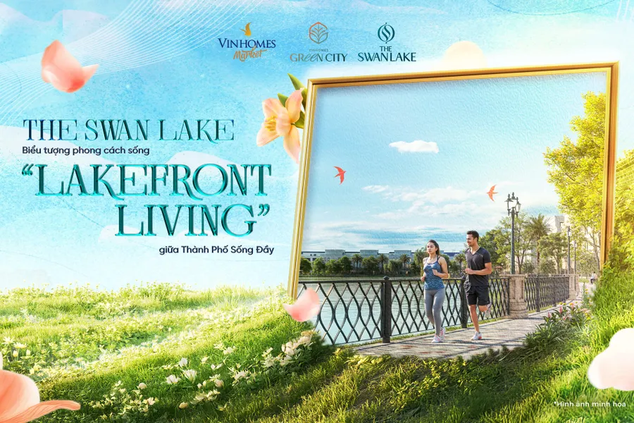 The Swan Lake: "Trái tim xanh" bừng sáng giữa Vinhomes Green City