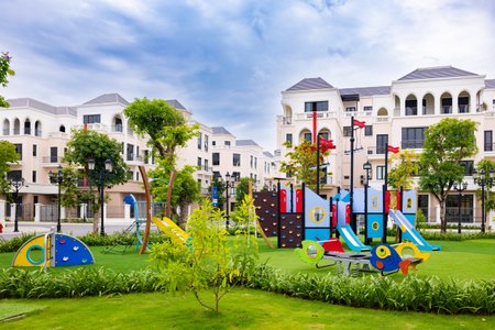 Ảnh thực tế nội khu Cọ Xanh