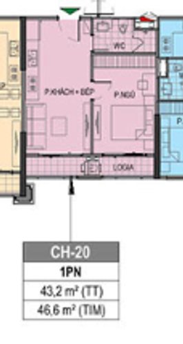 1 PN, Tòa PR3, khu Paris, Vinhomes Ocean Park