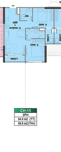 2 PN, Tòa LD3, khu London, Vinhomes Ocean Park