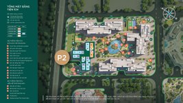 Tổng mặt bằng tiện ích tòa P2