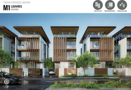 Bộ sưu tập kiến trúc phủ xanh tại Vinhomes Green Paradise (Ảnh phối cảnh)