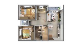 Layout mặt bằng căn