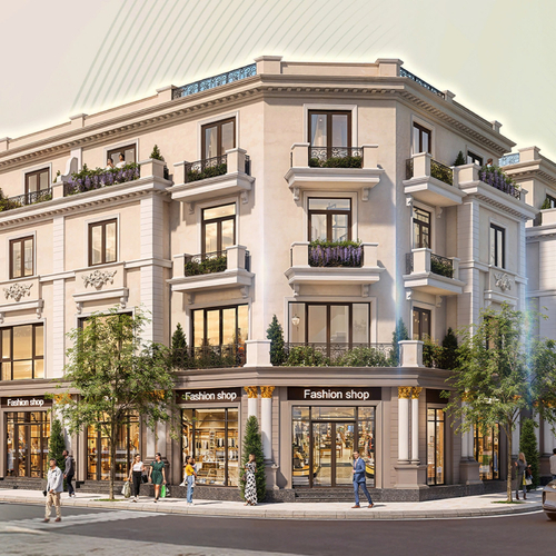 Phối cảnh nhà liền kề Green Paradise do Vinhomes Market công bố