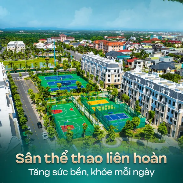 Sân thể thao liên hoàn rộng 7000m2