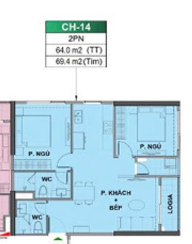 2 PN, Tòa LD1, khu London, Vinhomes Ocean Park