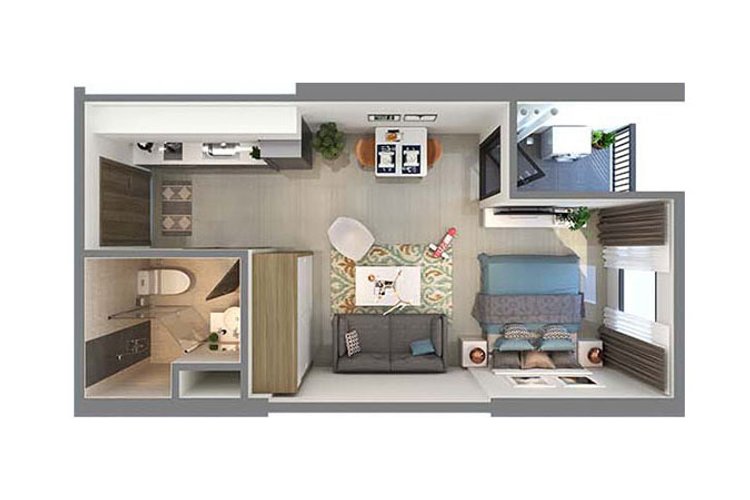 Studio, Tòa LD1, khu London, Vinhomes Ocean Park