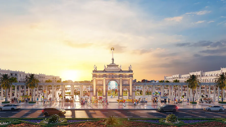 Quảng trường châu Âu Royal Square đẹp tráng lệ