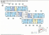 mặt bằng tầng BE6