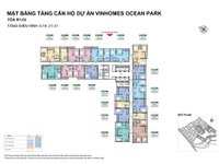 Layout mặt bằng tòa R1.03