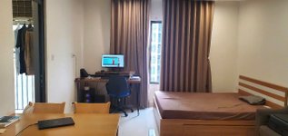 góc làm việc và phòng ngủ