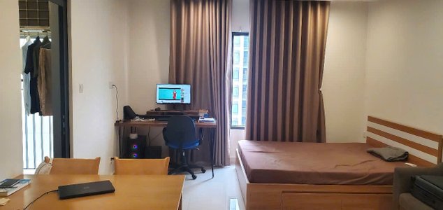 góc làm việc và phòng ngủ