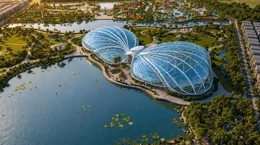 Vườn hoa mái kính 1.5ha lớn nhất thế giới 
