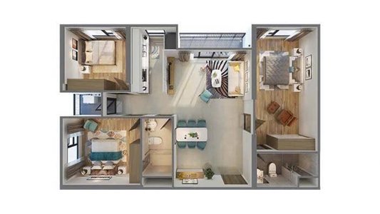 Layout nhà mẫu S1.12