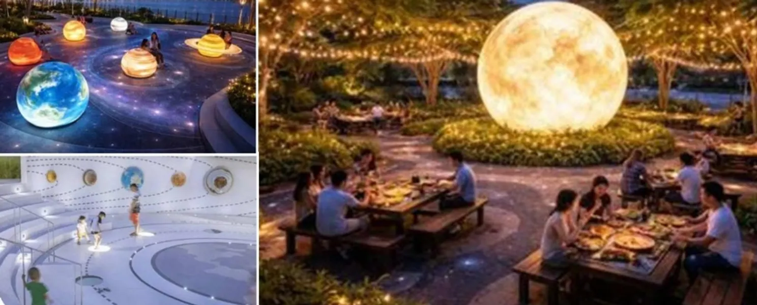 Bộ đôi công viên thiên văn Galaxy Park (3.9ha)