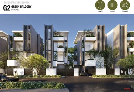 Bộ sưu tập kiến trúc phủ xanh tại Vinhomes Green Paradise (Ảnh phối cảnh)