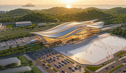 Lấy cảm hứng từ chuyển động bất tận của đại dương, Hạ Long Station - thuộc siêu đô thị 18 tỷ USD Vinhomes Global Gate Hạ Long in dấu bên Vịnh di sản qua những đường cong mềm mại tựa làn sóng. Khối mái vươn dài về phía biển, cùng ngôn ngữ kiến trúc hiện đại và những nét cắt dứt khoát, kiến tạo chuyển động hướng tới tương lai - biểu trưng cho tốc độ và khát vọng vươn xa.