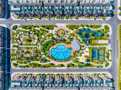 Một góc dự án Vinhomes Ocean Park 3 từ trên cao