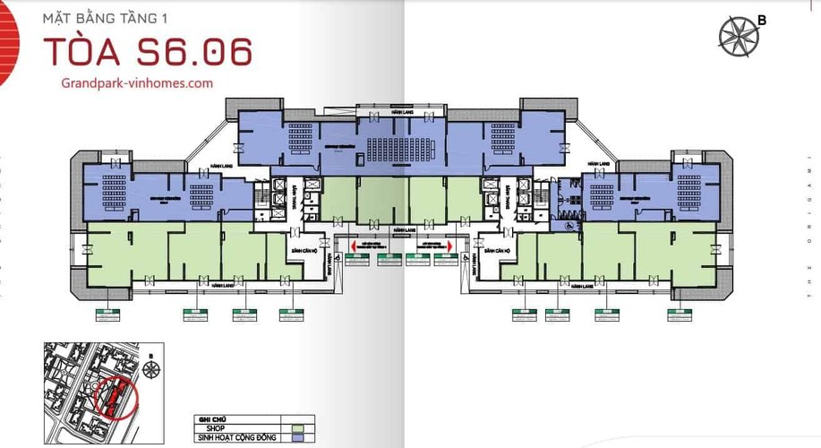 Shop, Tòa S6.06, khu The Origami, Vinhomes Grand Park